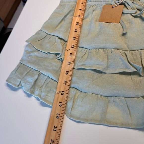 NWT Blu Pepper Light Sage Ruffle Tiered Top Bralette Size Small - Picture 11 of 11